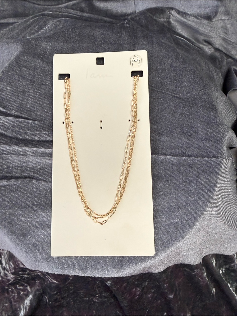 I.AM.GIA Gold Layered Paperclip & Rope Necklace